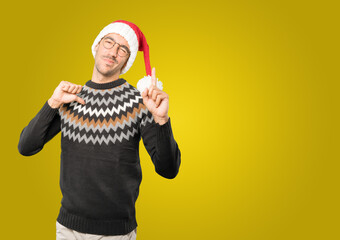 Christmas - Young man gesturing