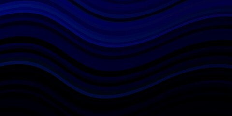 Dark Pink, Blue vector template with curved lines.