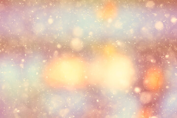 snow abstract warm glow background, winter christmas design