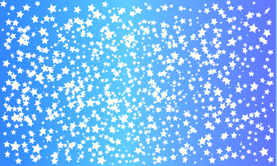 Blue bright background with stars, horizontal