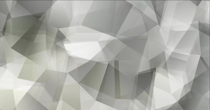 4K looping light gray polygonal video sample. Colorful fashion clip in liquid style with gradient. Movie for a cell phone. 4096 x 2160, 30 fps. Codec Photo JPEG.