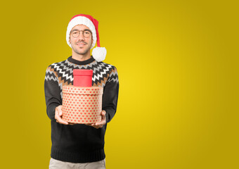 Christmas - Young man gesturing
