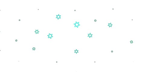 Light green vector template with flu signs.