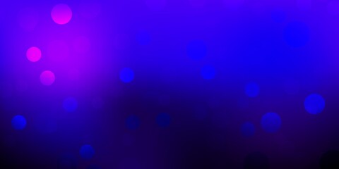 Dark purple vector layout with circle shapes.