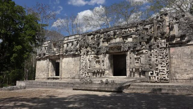 Structure II of Chicanna Mayan Ruins. Campeche, Mexico