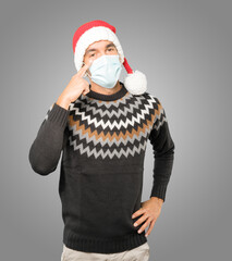 Christmas - Young man gesturing