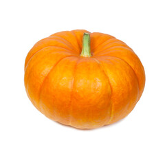 Orange fresh pumpkin isolated on white background