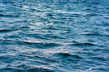 Blue sea water in daylight.