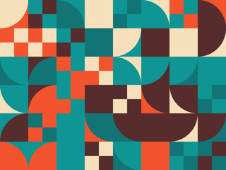 Bauhaus Abstract Vector Composition Design
