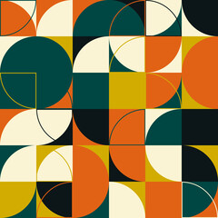 Circular Abstract Vector Pattern Design