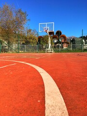Naklejka premium basketball court and pipes