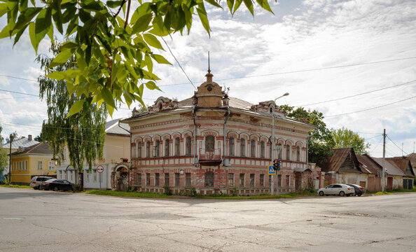 Uglich. Yaroslavl region. Vinogradov House. Monument of urban planning and architecture. 19th century.