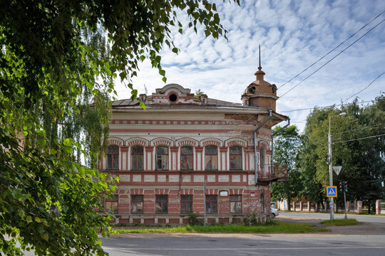 Uglich. Yaroslavl region. Vinogradov House. Monument of urban planning and architecture. 19th century.