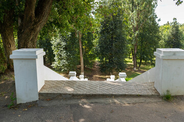 Kostroma. Central park. Stairs towards the embankment.