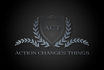 Action changes things con sfondo colorato