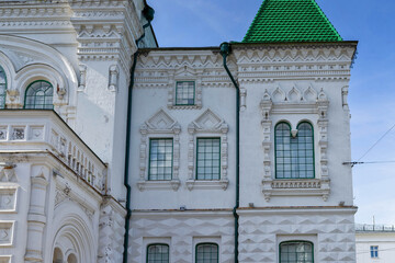 Kostroma. The house on the prospect of the World (Pavlovskaya street). Building of the Romanov Museum. 1913. Neo-Russian style.