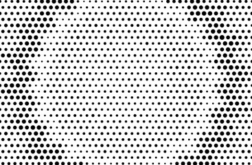 Art black and white of halftone background
