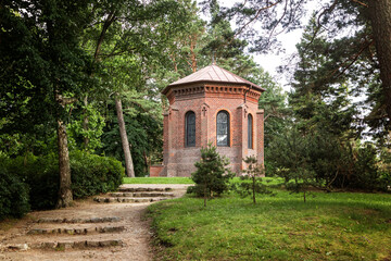 Obraz premium A catholic chapel on top of the Birutes hill in Palanga, Lithuania