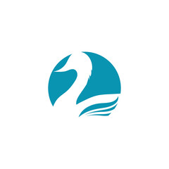 Obraz premium goose icon. flat illustration isolated sign symbol