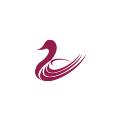 Obraz premium goose icon. flat illustration isolated sign symbol