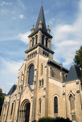 Ville d'Alfortville, église Notre-Dame (fin XIXe siècle), département du Val-de-Marne, France