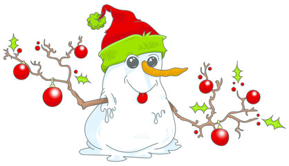 Bonhomme de neige pour Noël