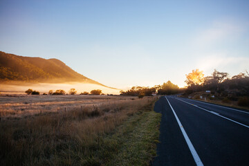 Snowy Mountains Landscape in Australia