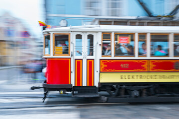 Tram, Prague, Czech Republic, Europe