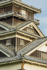 Fototapeta na wymiar 日本　熊本県熊本市、熊本城の宇土櫓