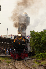 2020,October,23,Bangkok,Thailand,Restored steam train To conserve and attract tourists to take pictures and travel on vacation