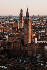 Italien - Verona - Stadt im Sonnenuntergang
