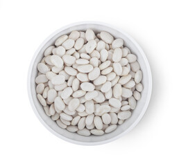 White beans isolated on white