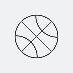 Basketball icon isolated on background. Sport symbol modern, simple, vector, icon for website design, mobile app, ui. Vector Illustration