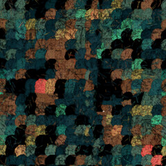 Creative art seamless pattern with different shapes and textures. Collage. textile, website, background, wallpaper.