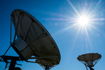 satellite dish against sky