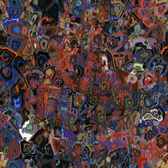 Creative art seamless pattern with different shapes and textures. Collage. textile, website, background, wallpaper.