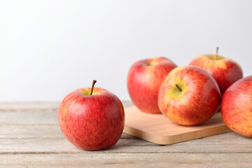 Envy apples on wooden table