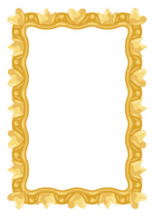 Princess frame with hearts and crowns.