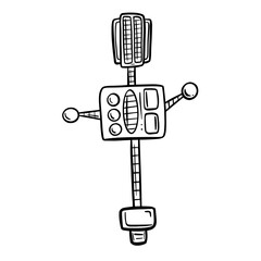 Cartoon Robot Illustration Image Funny Character