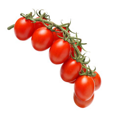 cherry tomatoes on white background 