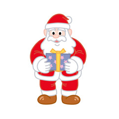 Obraz premium プレゼントを持ったサンタクロース