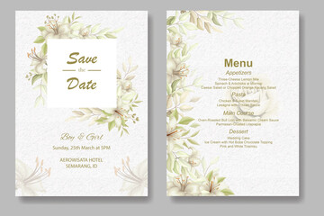 Fototapeta na wymiar wedding invitation card