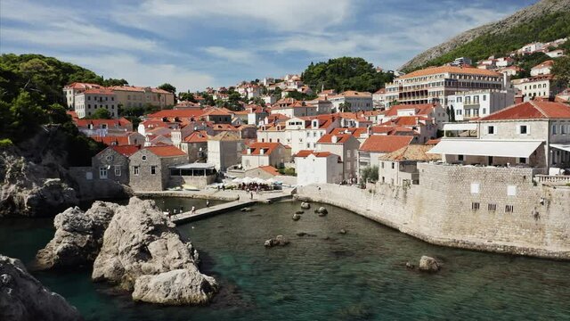 Drone Video Fortess in Dubrovnik Croatia