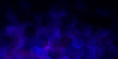 Light Purple vector template in hexagonal style.
