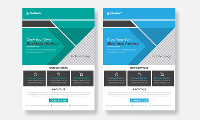 business marketing flyer design templates for corporate flyer, banner, magazine, poster, layout, brochure, annual report with vector & illustration.