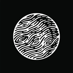 hand draw doodle planet illustration.