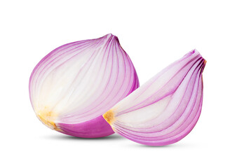 Obraz na płótnie Canvas Red onion on white background