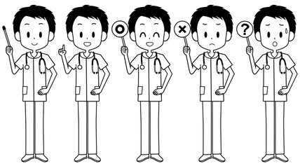 看護師　ポインター　サイン　セット