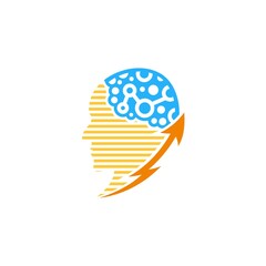 Abstract Human Intelligence Technology Logo