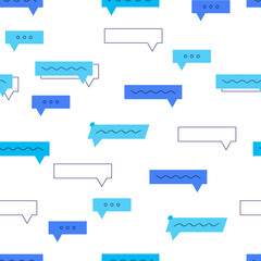 Messages pattern on white background vector illustration cartoon flat design 